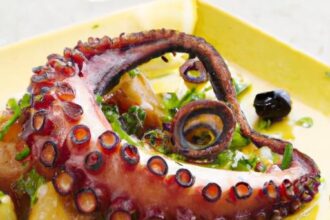 Savor Grilled Octopus: Zesty Lemon & Garlic Delight