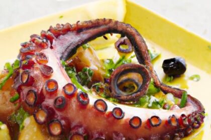 Savor Grilled Octopus: Zesty Lemon & Garlic Delight