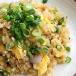 Fluffy Egg Fried Rice with Green Onions & Toasty Sesame Oil