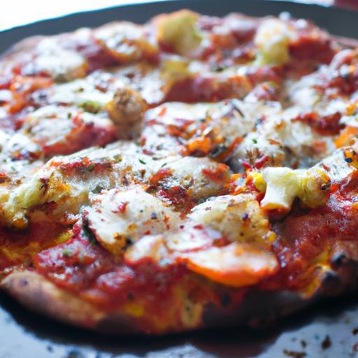 Crispy Cauliflower Crust Pizza with Fresh Homemade Marinara