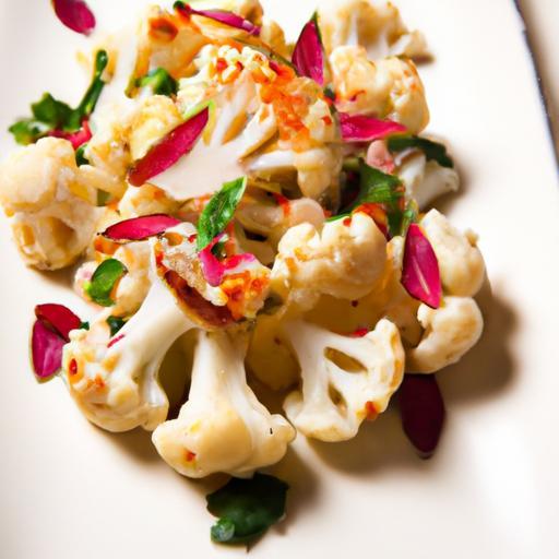 Fiery Harissa Cauliflower Meets Tangy Pomegranate Gems