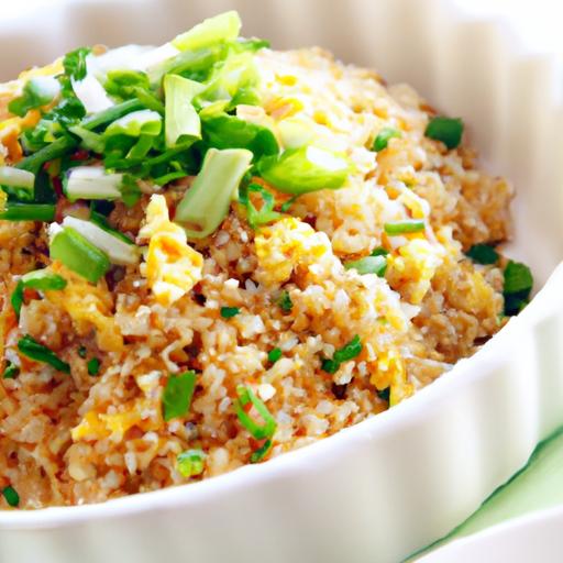 Fluffy Egg Fried Rice ‍with Green Onions & Toasty Sesame oil