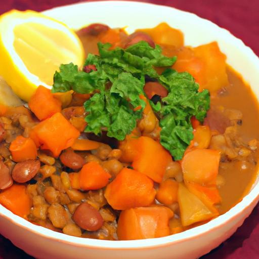 Hearty lentil & Sweet Potato Stew: A Nourishing Delight