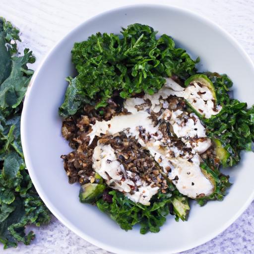 Power-Packed Kale & Quinoa Protein Bowl with Creamy Tahini