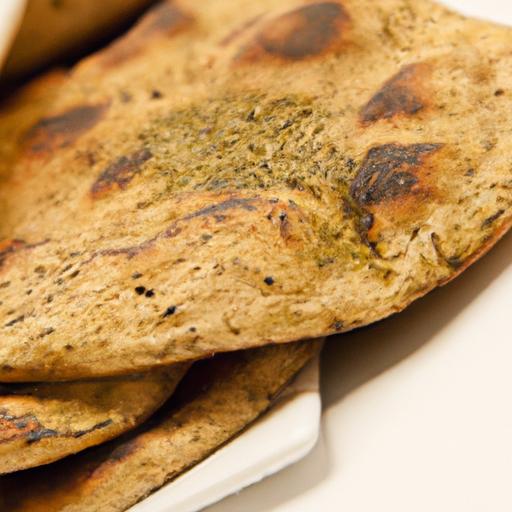 Wholesome whole Wheat Pita with Za'atar and Olive Oil Twist
