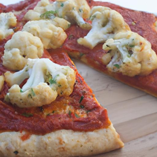 Crispy Cauliflower Crust Pizza with Fresh Homemade Marinara