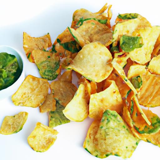 Spice Up Snack time: Wasabi Guacamole with Crispy Chips