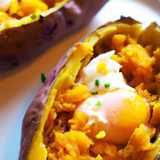 Golden Egg-Stuffed Sweet Potatoes: A Nutritious Twist