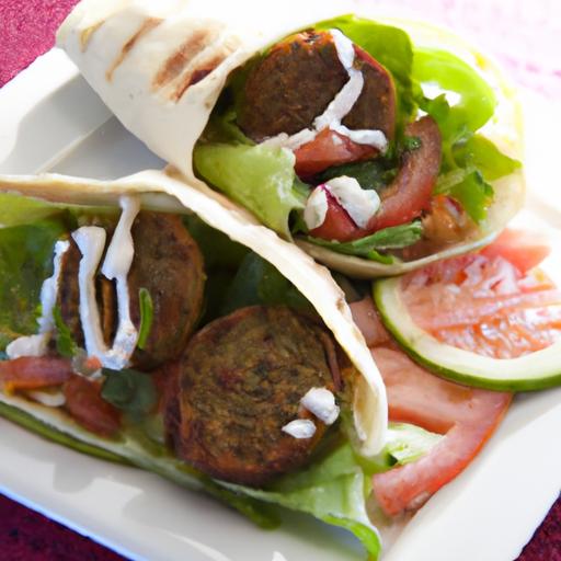 Mediterranean Falafel Pita Wrap: A‍ Flavorful Healthy Feast