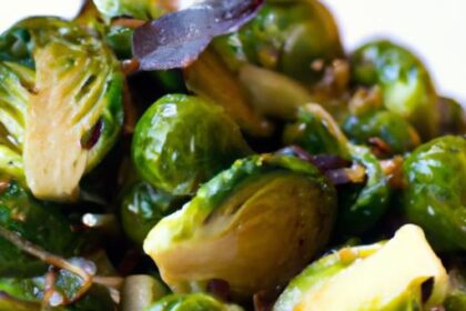 Crisp & Tangy: Roasted Brussels Sprouts with Balsamic Glaze