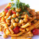 Wholesome Chickpea Pasta Paired with Zesty Tomato Sauce