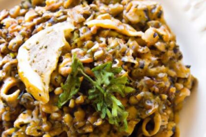 Lentil Pasta Meets Vegan Pesto: A Nutritious Flavor Boost