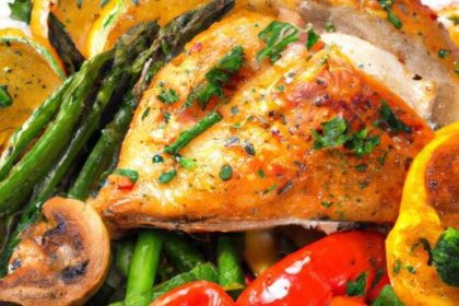 One-Pan Greek Chicken & Veggies Roasted in a Bundt Pan