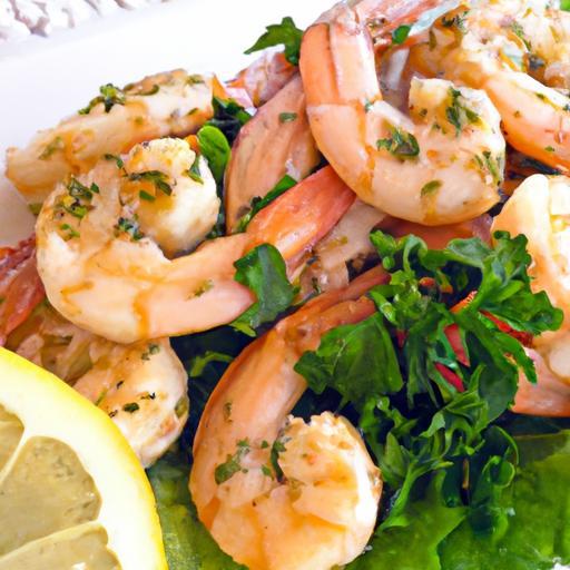 Savor Garlic Butter Shrimp with Zesty Lemon & Fresh Parsley