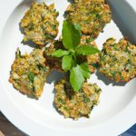 Golden Zucchini Fritters with Feta & Fresh Mint Delight