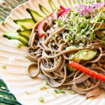 Chilled Vegan Soba Salad with Creamy Peanut Sauce Delight
