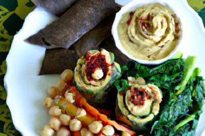 Green Goodness: Collard Wraps with Hummus & Veggies