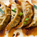 Sweet Plantain Gyoza: A Spicy Honey-Glazed Delight