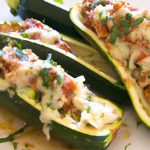 Savor Low-Carb Stuffed Zucchini Boats: Flavorful & Fresh