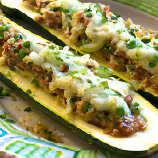 Zesty Low-Carb Stuffed Zucchini Boats: Healthy & Delicious