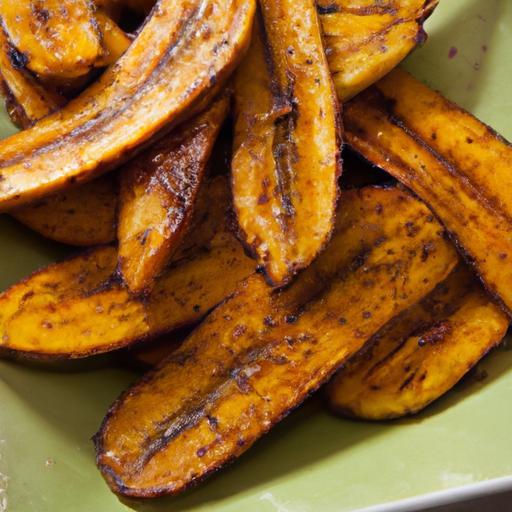 Spice Meets Sweet: Togarashi Fried Plantains with Honey Drizzle