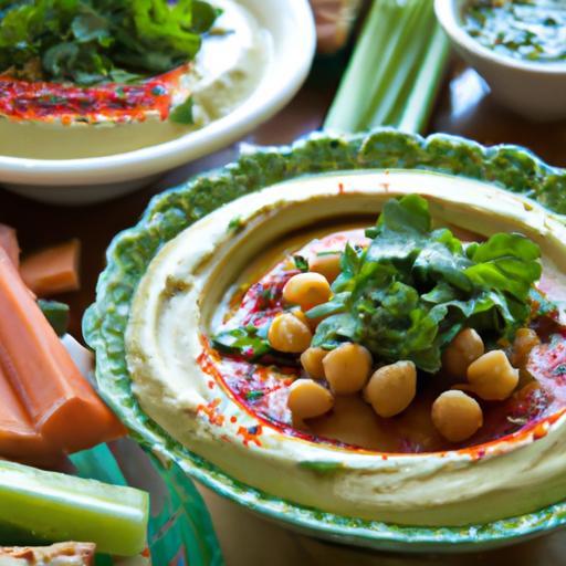Green Harissa Hummus Plates: Bold Twist on a Classic Snack