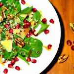 Crunchy Pine Nut Parmesan Crisps Meet Vibrant Pomegranate Salad