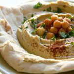 Wholesome Homemade Hummus Paired with Whole Wheat Pita