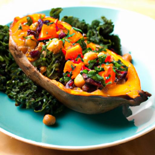 hearty Stuffed⁣ Sweet ​Potatoes with Kale ⁣and⁢ Chickpeas⁣ Delight