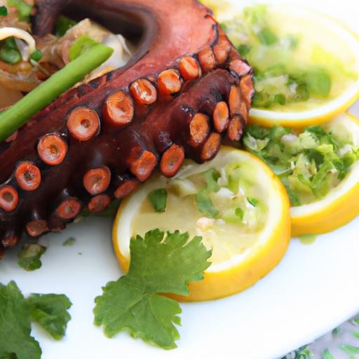 Savor the Zesty Delight: Grilled Octopus with Lemon & Garlic