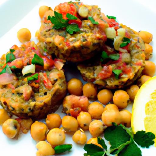 Bright Bites: Quinoa Cakes with Zesty Tomato Chickpea Relish