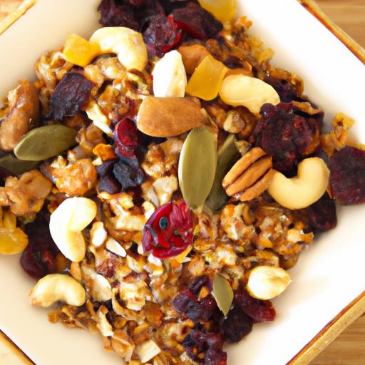 Crunchy Oil-Free Granola:⁣ Easy Breakfast Meal Prep ​Ideas