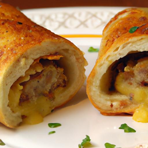 Fluffy Pan Rolls Stuffed with Savory Ground Meat Delight