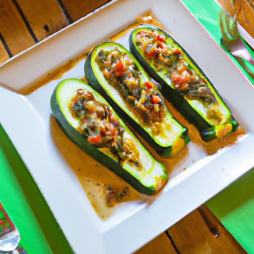 Zesty Low-Carb Stuffed zucchini Boats: Healthy & Delicious
