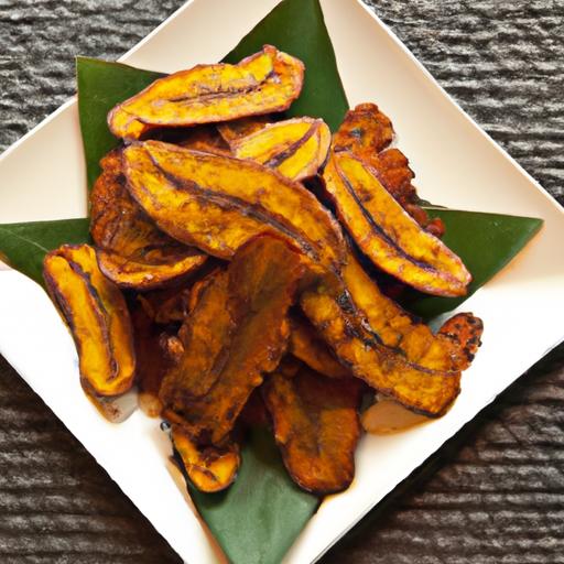 Spice Meets Sweet: Togarashi ‍Fried Plantains with Honey Drizzle