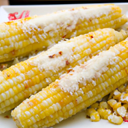 Spice ‌Up your Snack: Korean Elotes with Cotija cheese