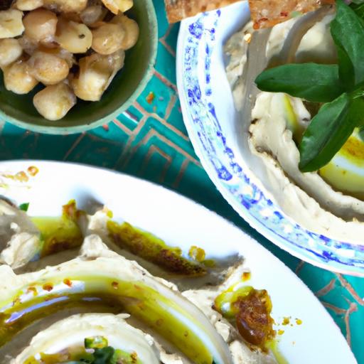 Green Harissa‍ Hummus Plates:‍ Bold Twist on a Classic Snack