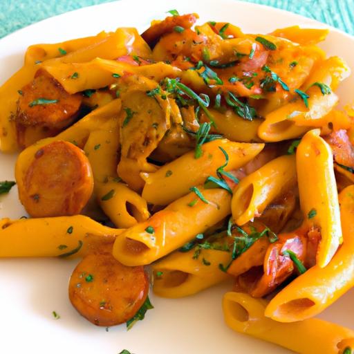 Spice Up Dinner with Savory Cajun Sausage Pasta Delight