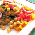Bright Bites: Quinoa Cakes with Zesty Tomato Chickpea Relish