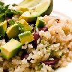 Nutritious Harmony: Rice, Beans, Avocado & Zesty Salsa
