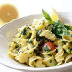 Zesty Lemon Garlic Pasta with Spinach & Cherry Tomatoes Bliss