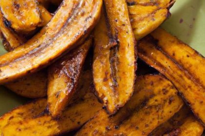 Spice Meets Sweet: Togarashi Fried Plantains with Honey Drizzle