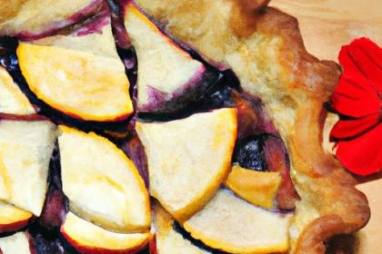 A Delightful Shortbread Pie with Berry & Apple Filling